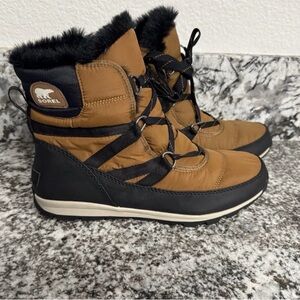 Sorel Women’s Whitney Size 11 Boots Short Snow Elk/Black Granola GorpCore Cabin